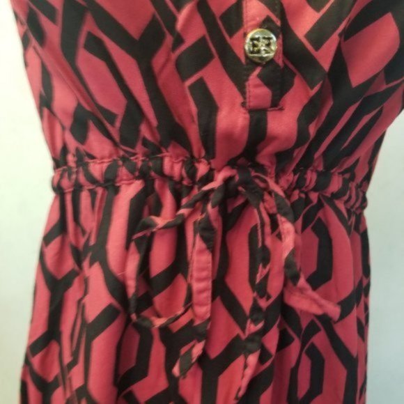 Escapade red V-neck sleeveless dress size XS (AB-2) - Picture 9 of 9